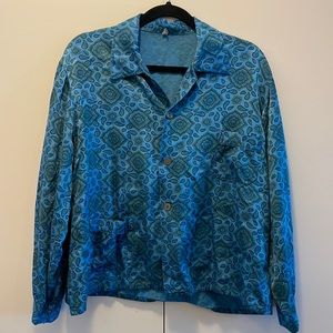 Blue button up shirt